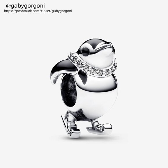 Pandora Skiing Penguin Charm|Pendant - Picture 1 of 2